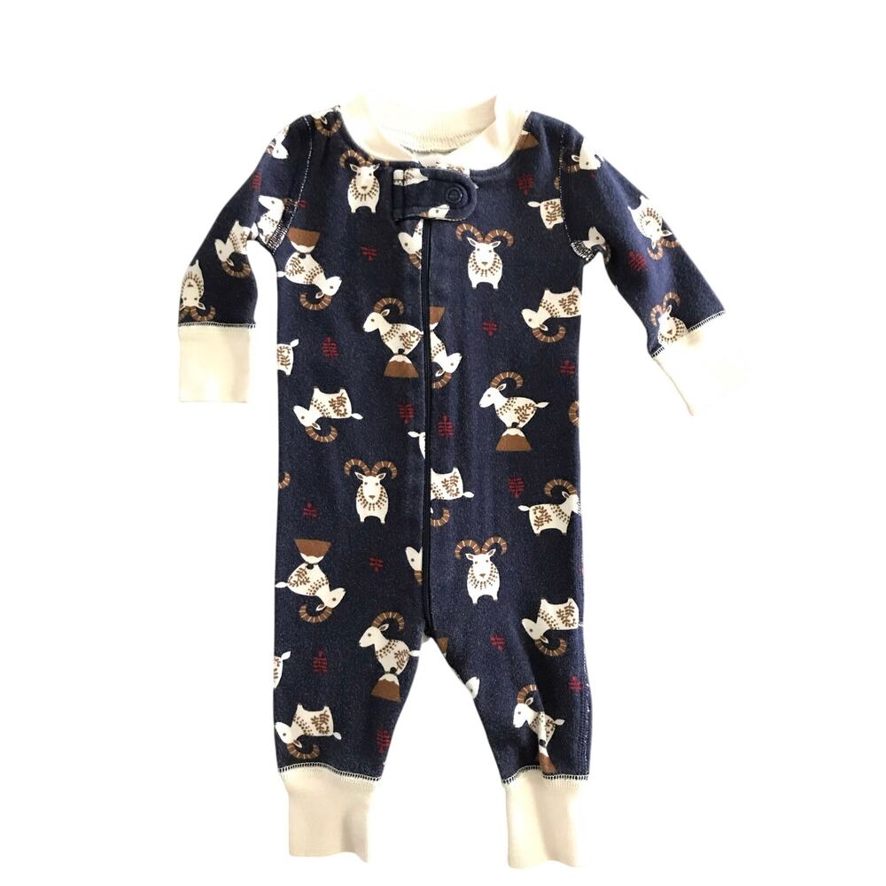 Hanna Andersson Bighorn Sheep Sleeper Size Newborn